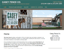 Tablet Screenshot of caseyfence.com